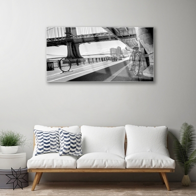 Akrilüveg fotó Építészet Kerékpár Bridge
