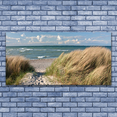 Akrilkép Beach Sea Grass Landscape