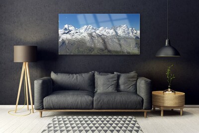 Akrilüveg fotó Snow Mountain Landscape