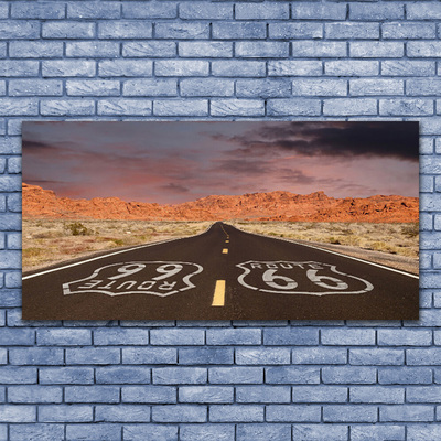 Akril üveg kép Desert autópálya