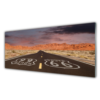 Akril üveg kép Desert autópálya