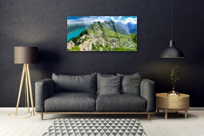 Akril üveg kép Mező Mountain Nature Landscape