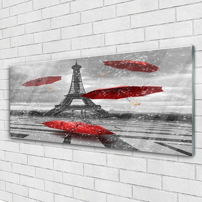 Akril üveg kép Párizsi Eiffel-torony Umbrella