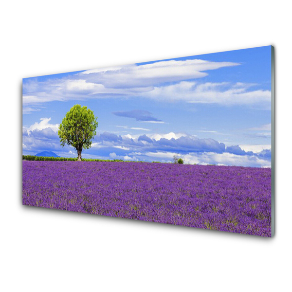 Akrilkép Field Lavender fa