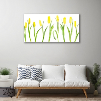 Akrilkép Tulipán sárga virágok