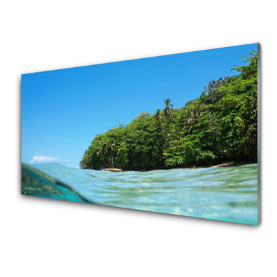 Akril üveg kép Sea fa táj