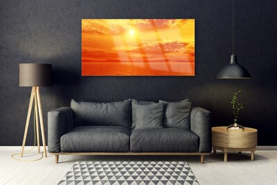 Akril üveg kép Sun Sea Landscape