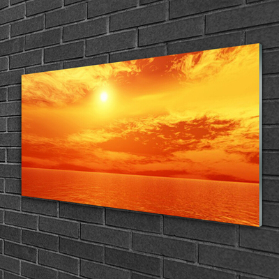 Akril üveg kép Sun Sea Landscape