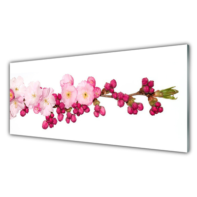 Konyhai hátfal panel Cherry blossom twig