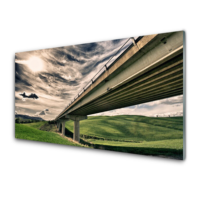 Konyhai falvédő panel Völgy közúti híd