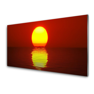 Konyhai falburkoló panel Sunset landscape