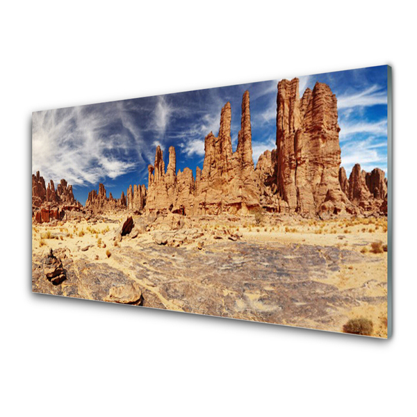 Konyhai fali panel Fekvő sivatagi homok