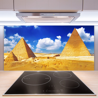 Konyhai hátfal panel Piramisok desert landscape
