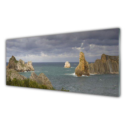 Konyhai dekor panel Sea rock landscape