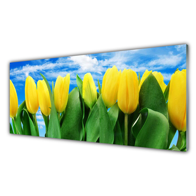 Konyhai panel Tulipán virágok