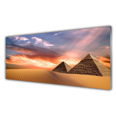 Konyhai falvédő panel Desert piramisok a wall