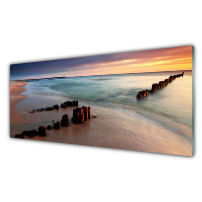Konyhai falvédő panel Ocean beach landscape