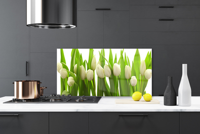 Konyhai falburkoló panel Tulipán virágok plant