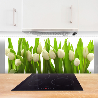 Konyhai falburkoló panel Tulipán virágok plant