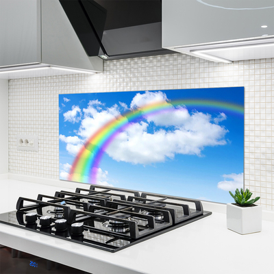 Konyhai panel Rainbow sky felhők