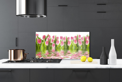 Konyhai hátfal panel Plant tulipánok természet