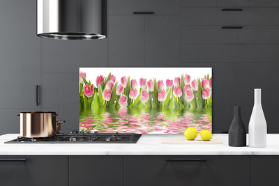 Konyhai hátfal panel Plant tulipánok természet