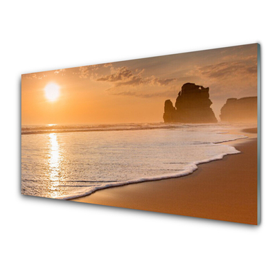 Konyhai hátfal panel Sea beach sun landscape