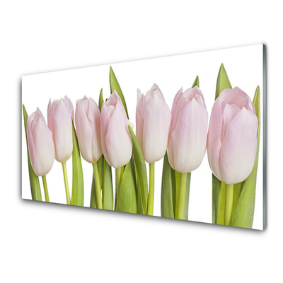 Konyhai hátfal panel Tulipán virágok plant