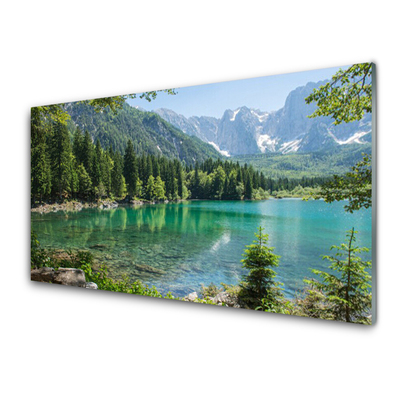 Konyhai falburkoló panel Természet-hegység lake forest