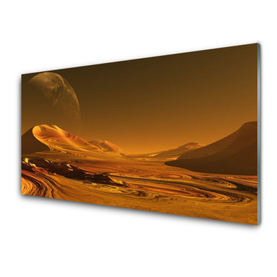 Konyhai falvédő panel Desert landscape tér