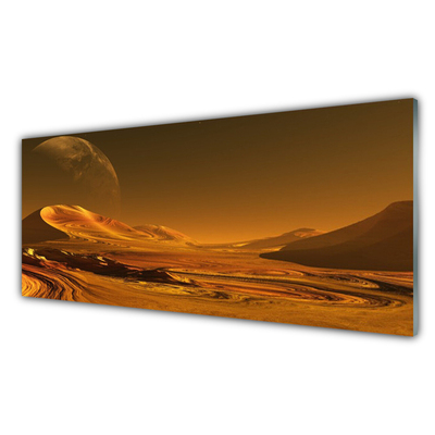 Konyhai falvédő panel Desert landscape tér