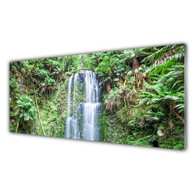 Konyhai hátfal panel Waterfall fák természet