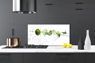 Konyhai üveg fali panel Lime water kitchen