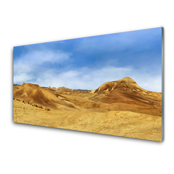 Konyhai falvédő panel Desert hills landscape