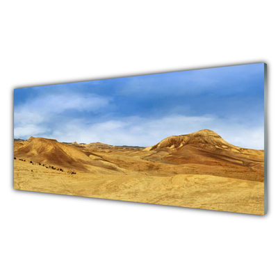 Konyhai falvédő panel Desert hills landscape