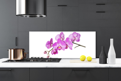 Konyhai üveg fali panel Orchidea orchidea virág