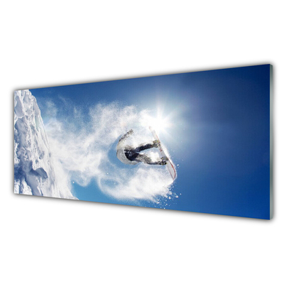 Konyhai dekor panel Snowboard winter snow sport