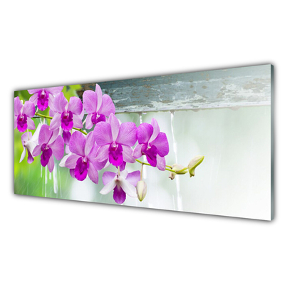 Konyhai panel Orchideák nature csepp