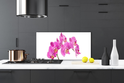 Konyhai panel Orchidea virágok természet