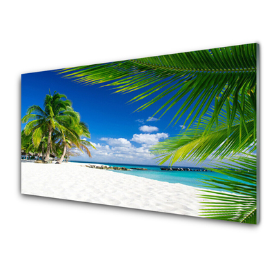 Konyhai falburkoló panel Tropical beach sea view