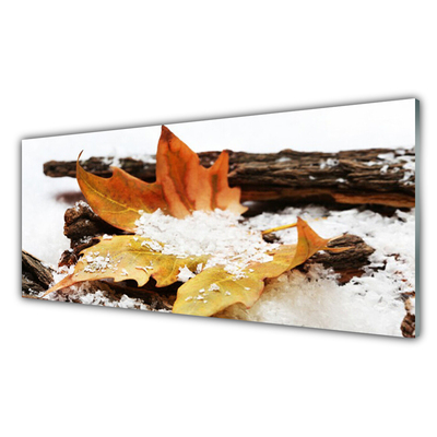 Konyhai falvédő panel Autumn forest leaf nature