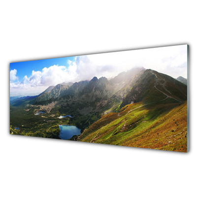 Konyhai dekor panel Mountain meadow landscape