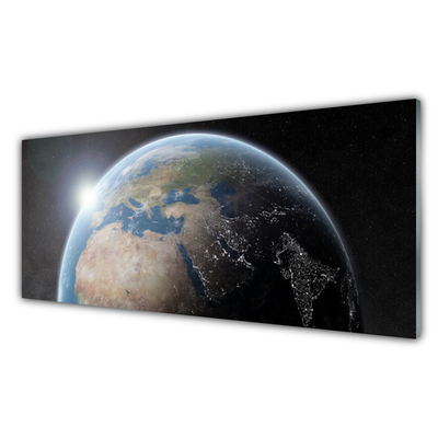 Konyhai hátfal panel Planet earth universe