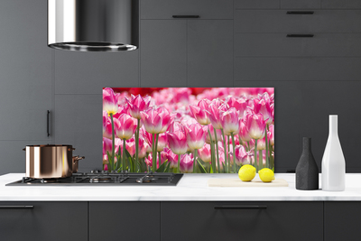 Konyhai panel Tulipán virágok természet