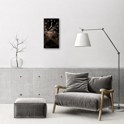 Téglalap alakú üvegóra Art absztrakció fekete grafika