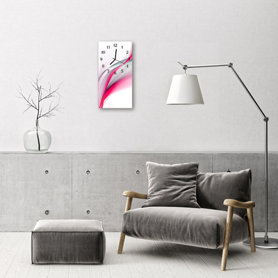 Téglalap alakú üvegóra Art absztrakció rózsaszín