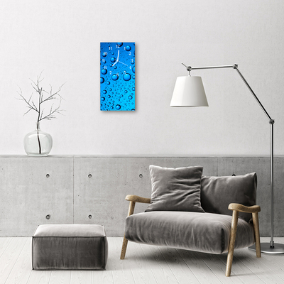 Téglalap alakú üvegóra Nature csepp víz harmat kék