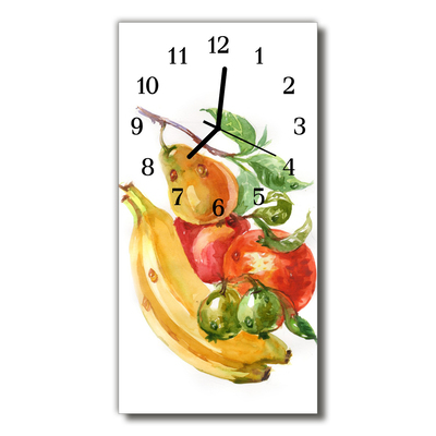 Téglalap alakú üvegóra Konyhai gyümölcs banán akvarell