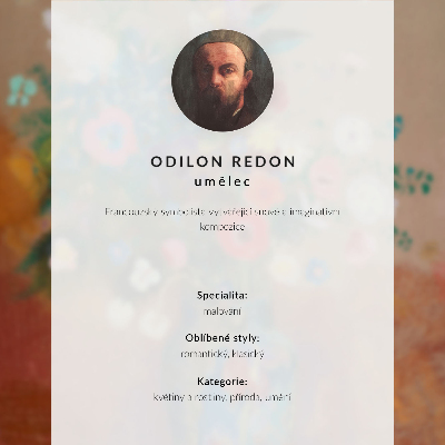 Retro plakát Virágcsokor (1900—1905), Odilon Redon