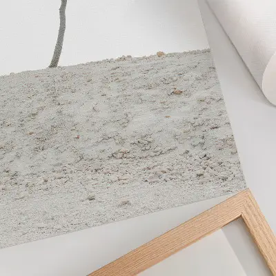 Poszter nyomtatás minimalista magányos fa világos háttér előtt